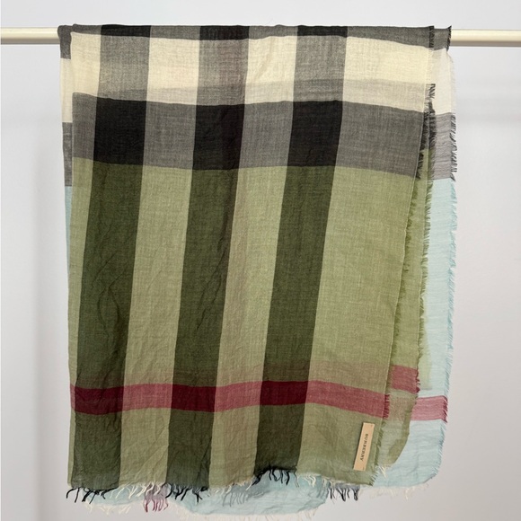 BURBERRY Women’s Plaid Multicolor Scarf - Picture 5 of 11
